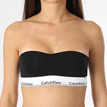 Calvin Klein - Reggiseno a fascia leggermente foderato da donna QF7628E Nero