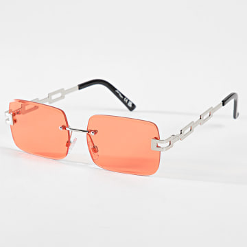 Jeepers Peepers - JP18918 Gafas de sol naranja plateadas