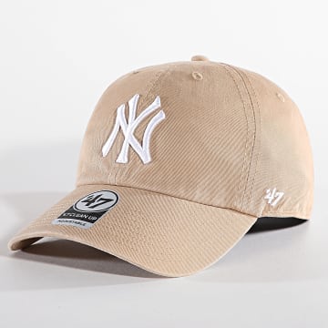 '47 Brand - Gorra Clean Up New York Yankees B-NLRGW17GWS Camel claro