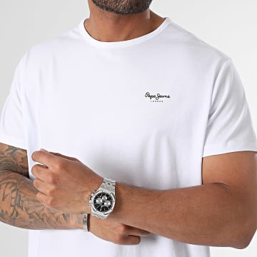 Pepe Jeans - Tee Shirt Original Basic PM508212 Blanc