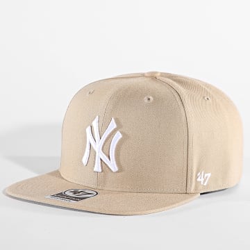 '47 Brand - Casquette Snapback Captain New York Yankees Camel Clair