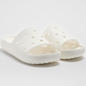 Crocs - Claquettes Classic Slide V2 Blanc