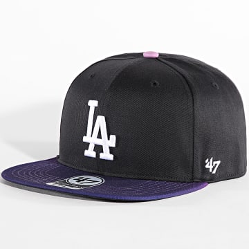'47 Brand - Capitán Los Angeles Dodgers Snapback Cap Negro Púrpura