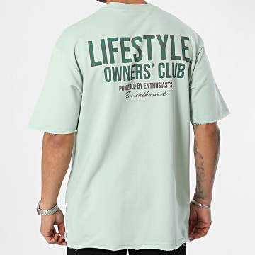 Classic Series - Camiseta oversize grande verde claro