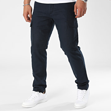 Indicode Jeans - Leonardo 60-069 Pantalones Cargo Azul Marino