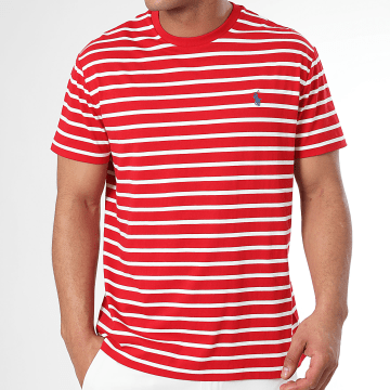 Polo Ralph Lauren - Tee Shirt Regular Original Player Rouge Blanc