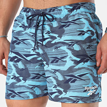 Reebok - L5-71067 Shorts de baño Azul claro Azul marino