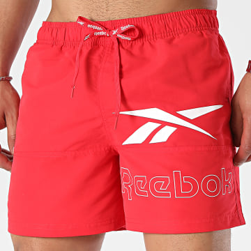Reebok - L5-71052 Pantaloncini da bagno rossi