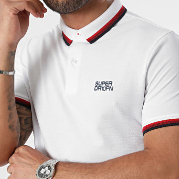 Superdry - Polo Sportswear con punta rilassata e manica corta M1110387A Bianco