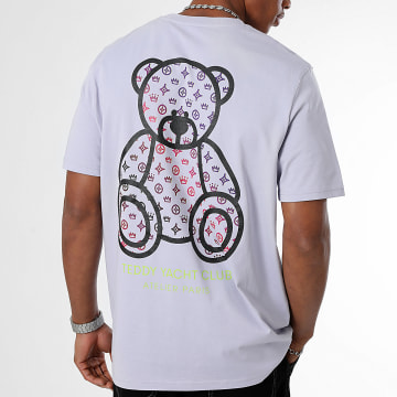 Teddy Yacht Club - Camiseta oversize Street Couture Gradient Lavender