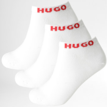 HUGO - Lote de 3 pares de calcetines 50516405 Blanco