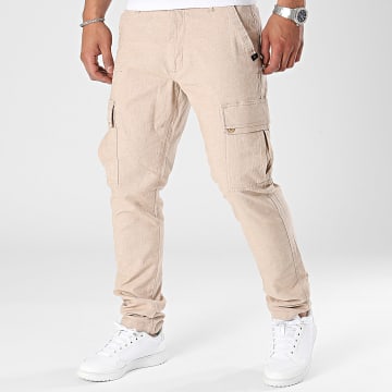 Indicode Jeans - Safi 60-345 Pantalones Cargo Beige