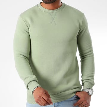 LBO - Sudadera con cuello redondo 3398 Verde claro