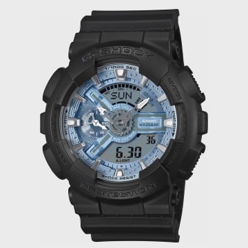 Casio - Reloj G-Shock GA-110CD Negro Azul Claro