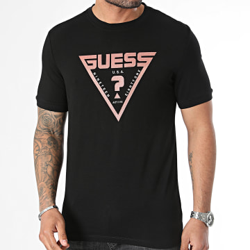 Guess - Camiseta Z4GI09-J1314 Negro Naranja
