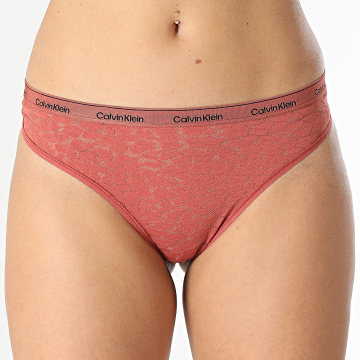 Calvin Klein - Mutandine brasiliane da donna QD5233E Rosso mattone