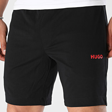 HUGO - Pantalones cortos de jogging enlazados 50518679 Negro