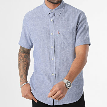 Levi's - Shirt met korte mouwen 86624 gevlekt blauw