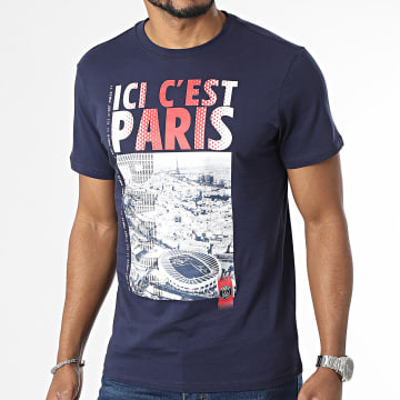 PSG - Tee Shirt Ici C'est Paris P15372C-CL02 Bleu Marine