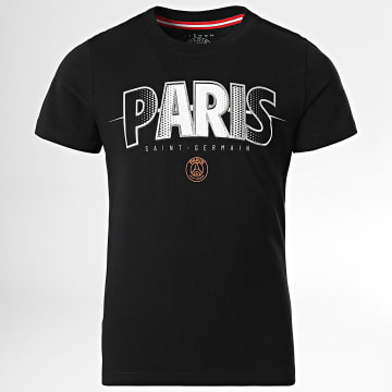 PSG - Tee Shirt Enfant Paris Saint-Germain P15389C Noir