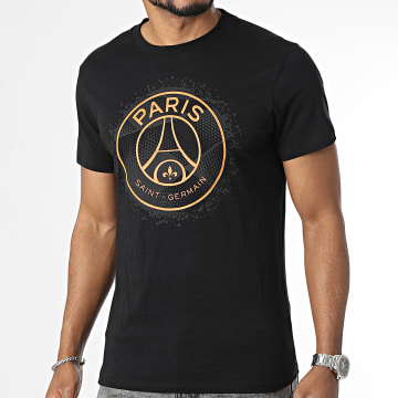PSG - Tee Shirt Paris Saint-Germain P15371C-CL05 Noir Orange