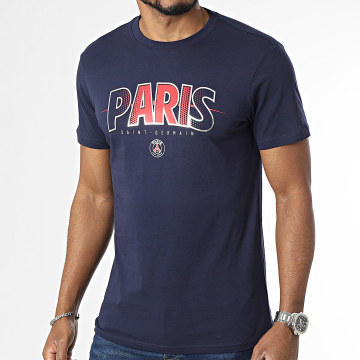 PSG - Tee Shirt Paris Saint-Germain P15370C-CL02 Bleu Marine