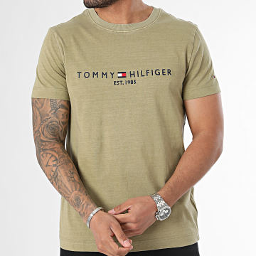 Tommy Hilfiger - Tee Shirt Garment 5186 Vert Kaki
