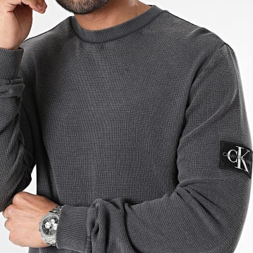 Calvin Klein - 5496 Camiseta de manga larga gris antracita