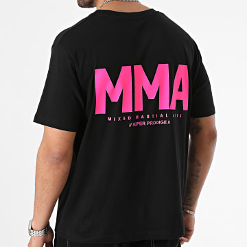 Super Prodige - Tee Shirt Oversize Large MMA Pink Fluo Black