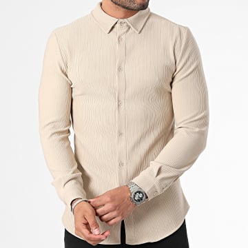 Uniplay - Chemise Manches Longues Beige