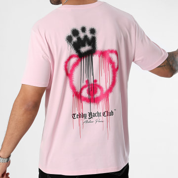 Teddy Yacht Club - Tee Shirt Head Dripping Pink Rose