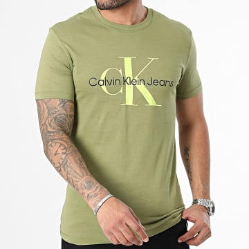 Calvin Klein - Tee Shirt 0806 Vert Kaki