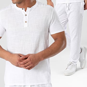 Frilivin - Set di pantaloni e maglietta bianca