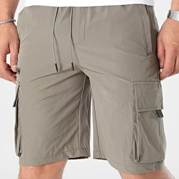 Frilivin - Pantalones cortos cargo caqui verdes
