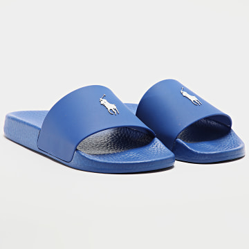 Polo Ralph Lauren - Claquettes Polo Slide Bleu Roi