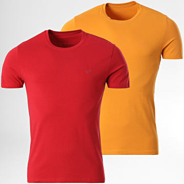 Kaporal - Lote de 2 camisetas Essentiel RIFTM11 Rojo Naranja