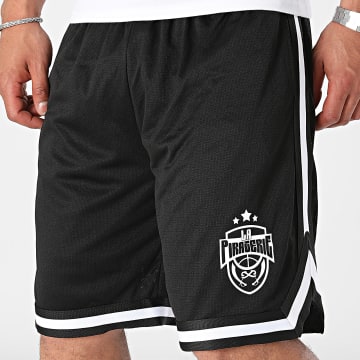 La Piraterie - Short Jogging All Stars Noir Blanc