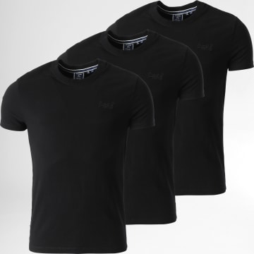 Superdry - Juego de 3 camisetas M1011362A Negro