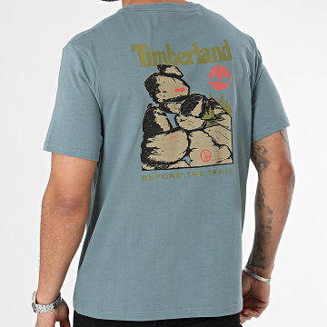 Timberland - Camiseta Diseño 4 SS A65JB Azul Gris