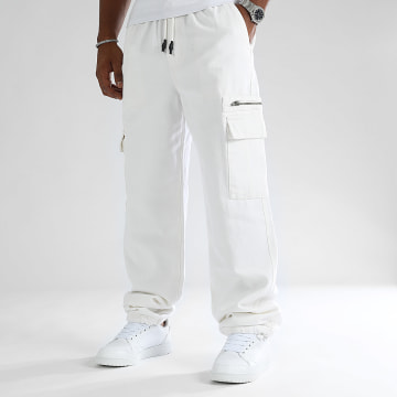 LBO - Pantalon Cargo Cotton Canvas 0512 Blanc