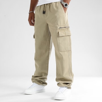 LBO - Katoen Canvas Cargo Broek 0514 Beige