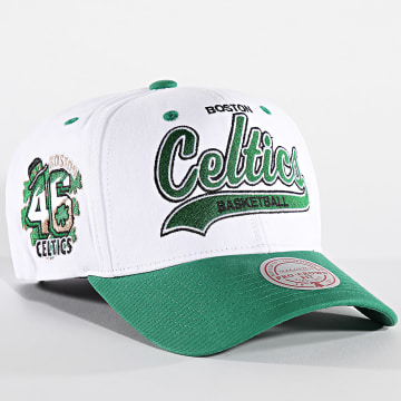 Mitchell and Ness - NBA Gorra Tail Sweep Boston Celtics HHSS7289 Blanco Verde