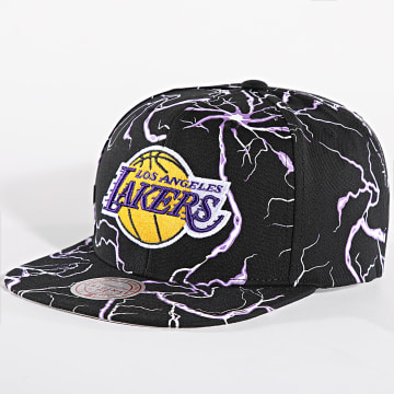 Mitchell and Ness - NBA Temporada de Tormenta Los Angeles Lakers Snapback Cap HHSS7295 Negro