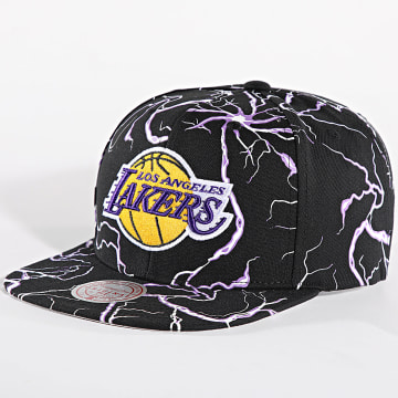 Mitchell and Ness - NBA Temporada de Tormenta Los Angeles Lakers Snapback Cap HHSS7295 Negro