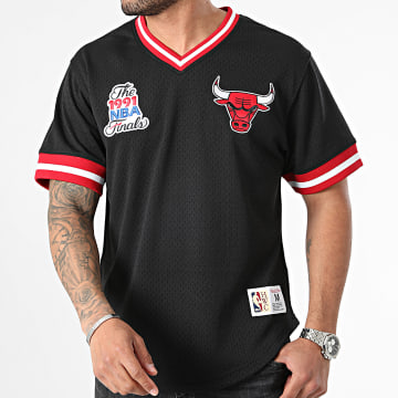Mitchell and Ness - Maillot De Basketball Fashion Mesh Chicago Bulls Noir Rouge