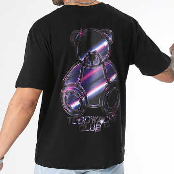 Teddy Yacht Club - Tee Shirt Oversize Large Retro Futur Noir