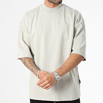 2Y Premium - Maglietta oversize grigio chiaro