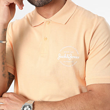 Jack And Jones - Polo Manches Courtes Forest Orange