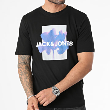 Jack And Jones - Tee Shirt Florals Noir