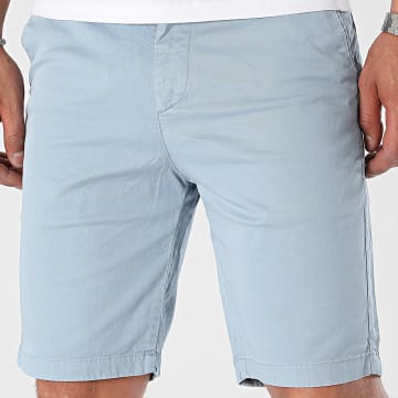 Mackten - Pantalones cortos chinos azules